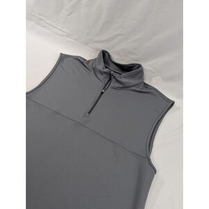 Dunning Golf‎ Vest Men's 2XL Black Sleeveless Jacket 1/4 Zip Lightweight XXL